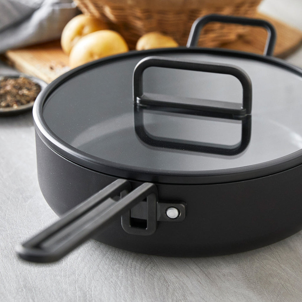 Stanley Tucci™ Ceramic Nonstick 11-Piece Cookware Set with the Tucci Cookbook | Milano Black