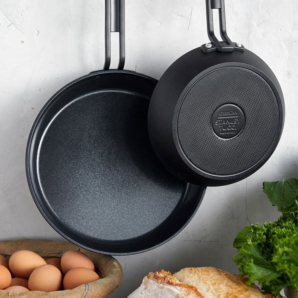 Stanley Tucci™ Ceramic Nonstick 11-Piece Cookware Set with the Tucci Cookbook | Milano Black