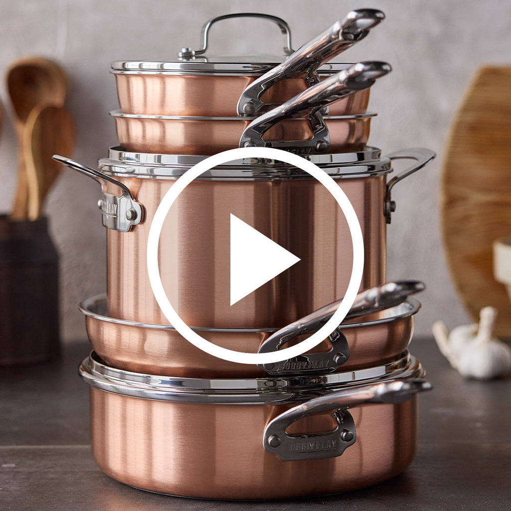 Bobby Flay by GreenPan Copper Clad 8-Piece Cookware Set