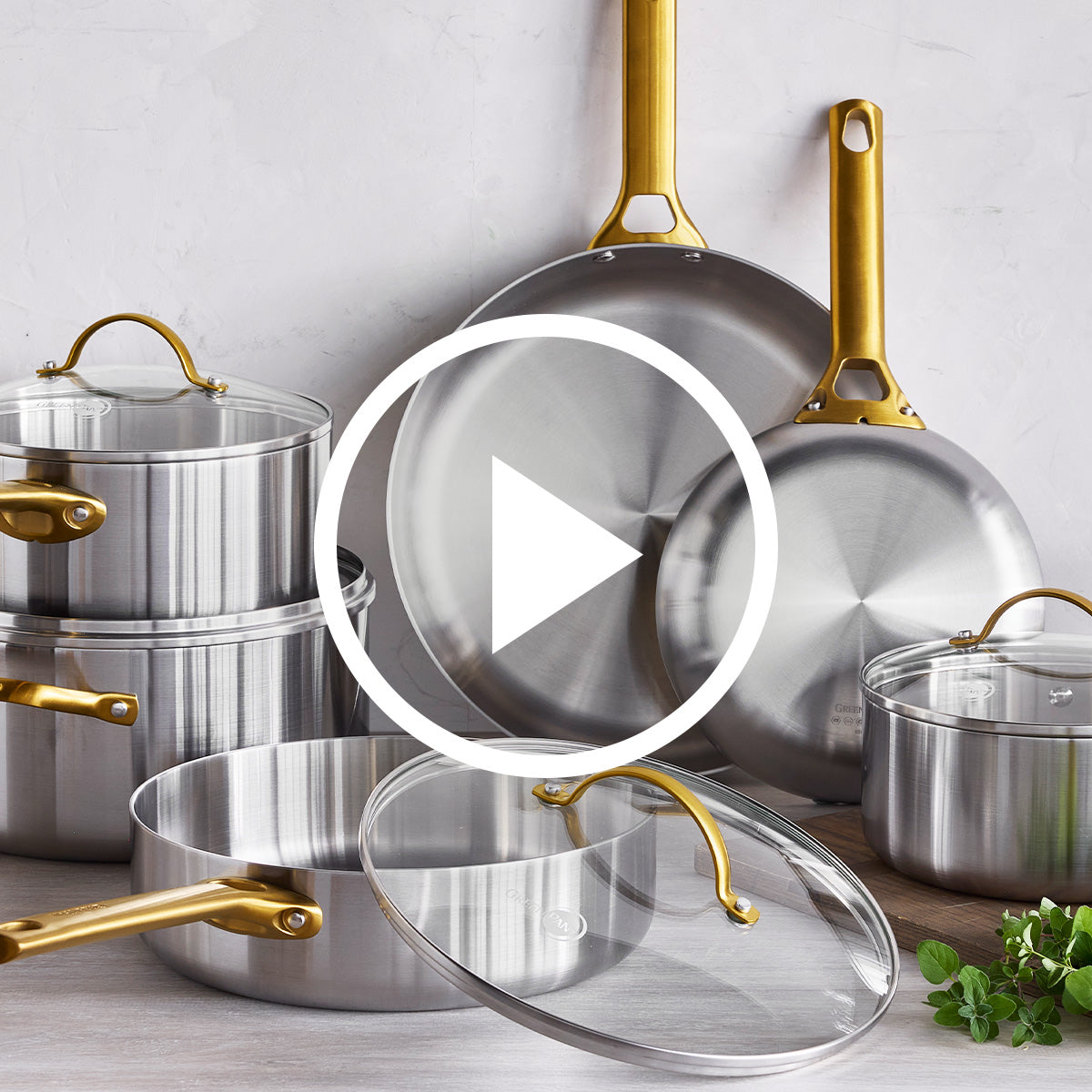 Reserve Stainless Steel 10-Piece Cookware Set