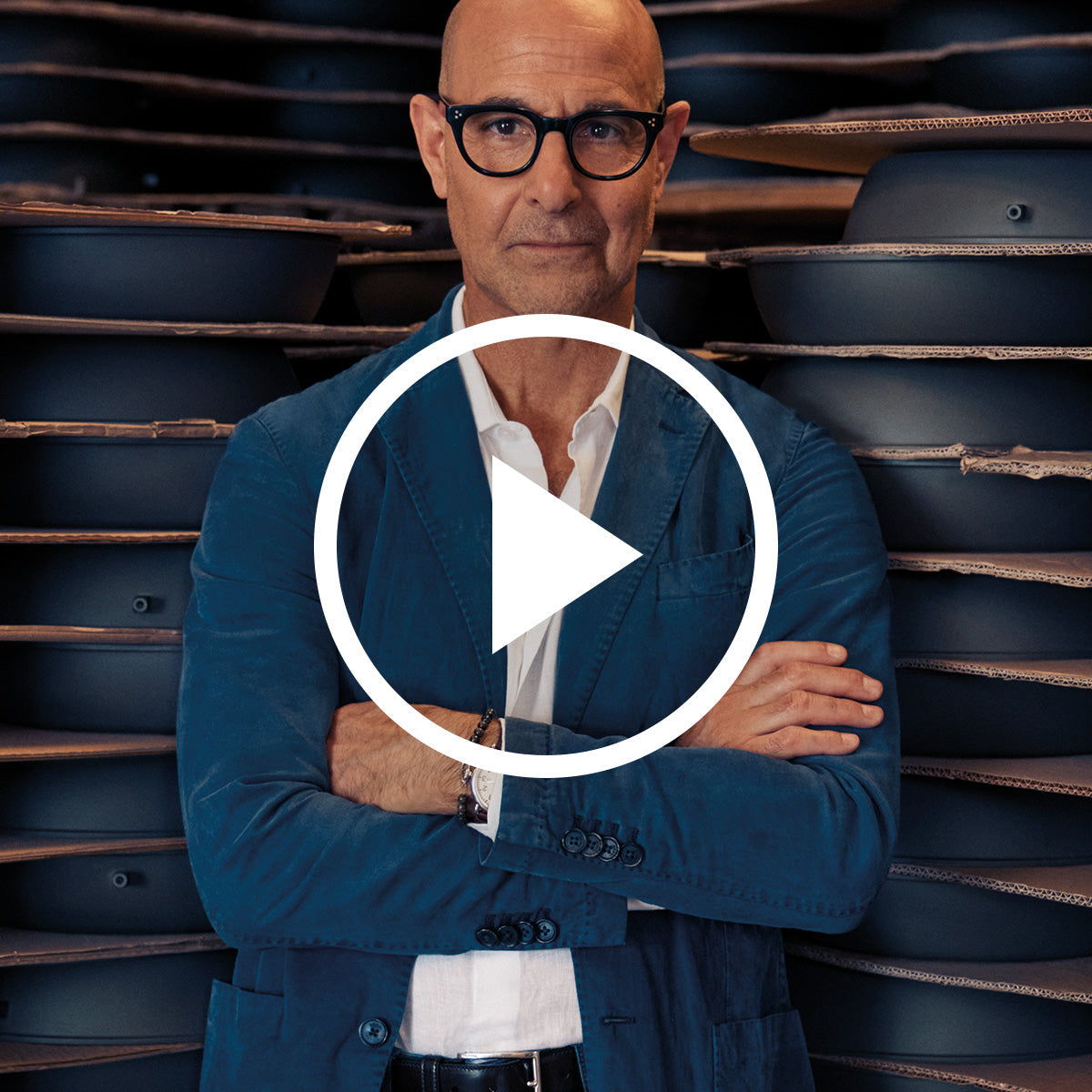 Stanley Tucci™ Ceramic Nonstick 11-Piece Cookware Set with the Tucci Cookbook | Milano Black