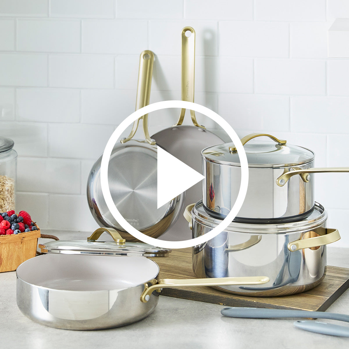 Nova Gallery Stainless Steel 10-Piece Cookware Set