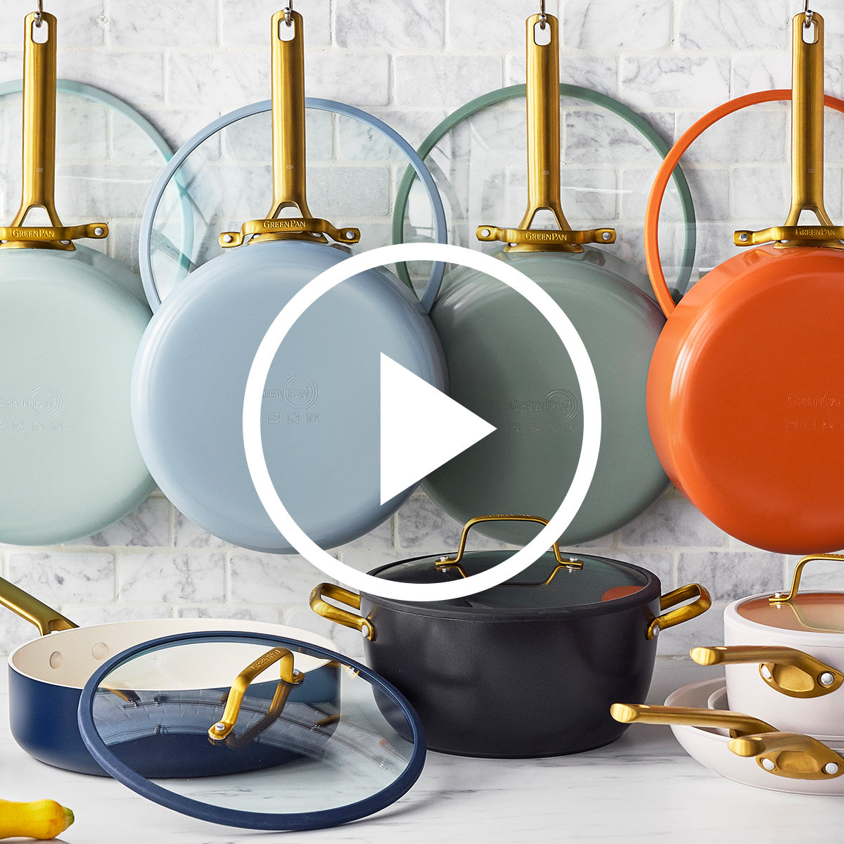 Reserve Pro Ceramic Nonstick 10-Piece Cookware Set | Oyster