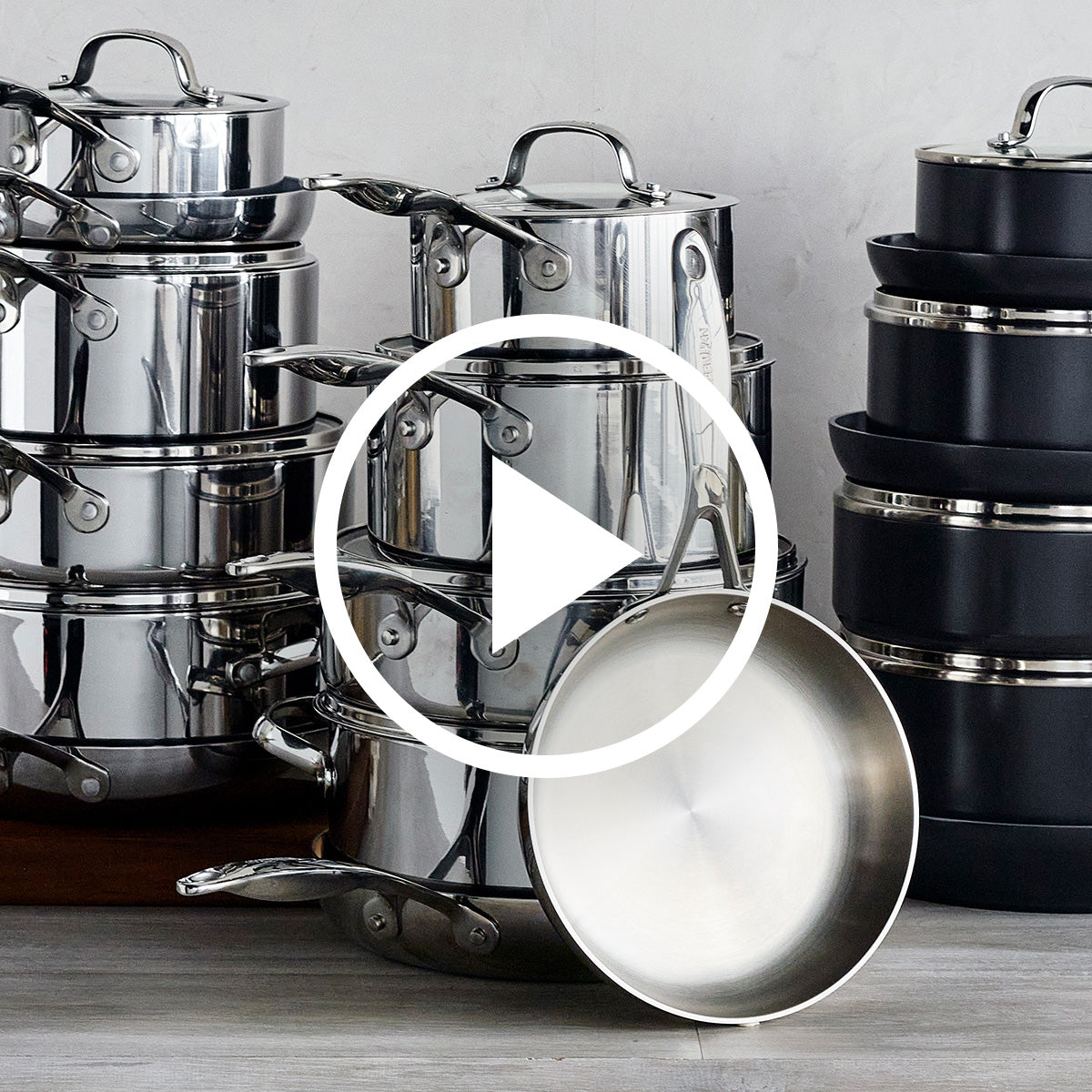 Valencia Pro Stainless Steel Uncoated 10-Piece Cookware Set