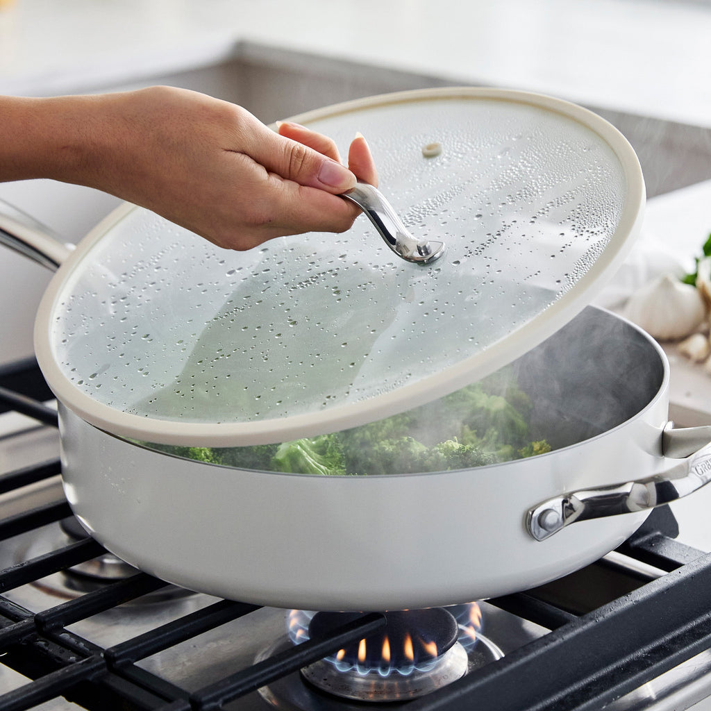 Eras Ceramic Nonstick 11-Piece Cookware Set | Cloud Cream