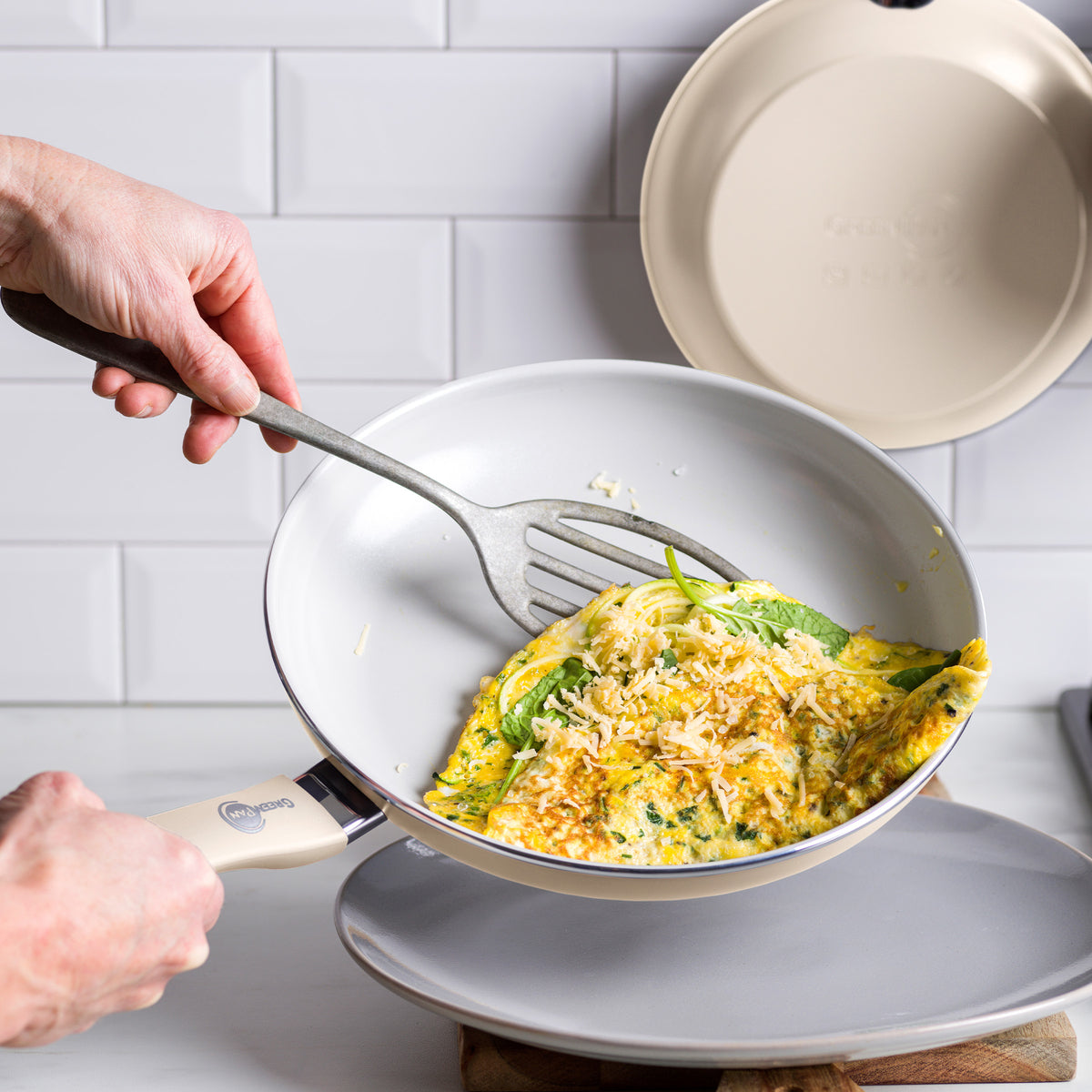 Dover Ceramic Nonstick 12-Piece Cookware Set | Taupe