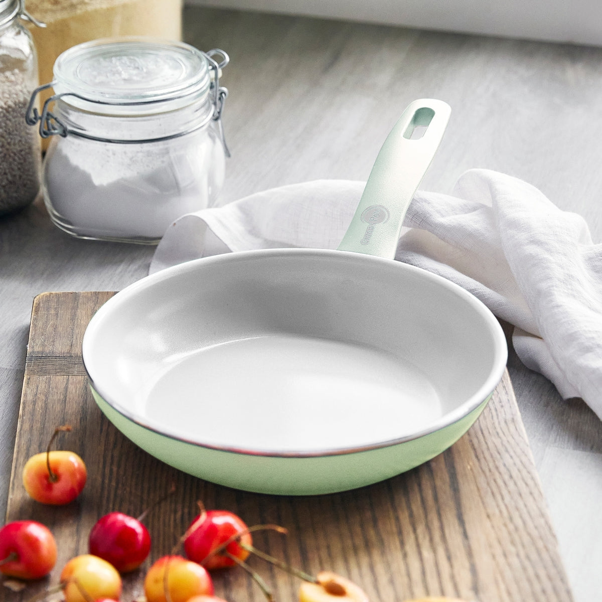 Dover Ceramic Nonstick 12-Piece Cookware Set | Pastel Green