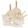 Reserve Pro Ceramic Nonstick 10-Piece Cookware Set | Cream