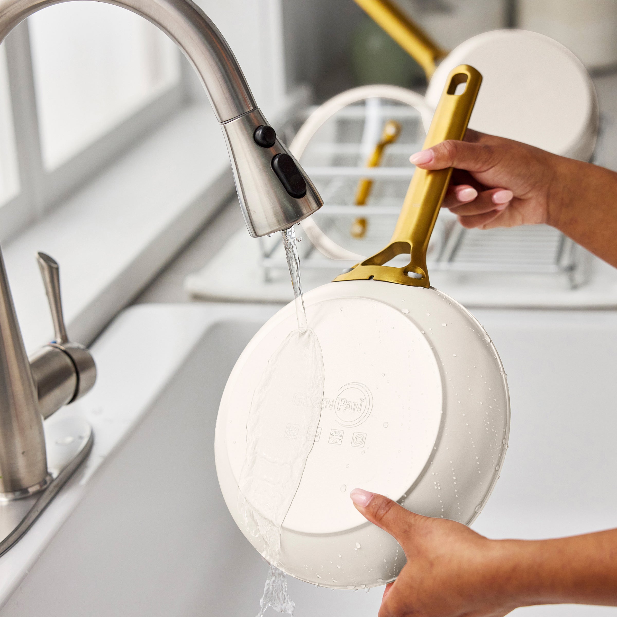 Reserve Pro Ceramic Nonstick 10-Piece Cookware Set | Cream