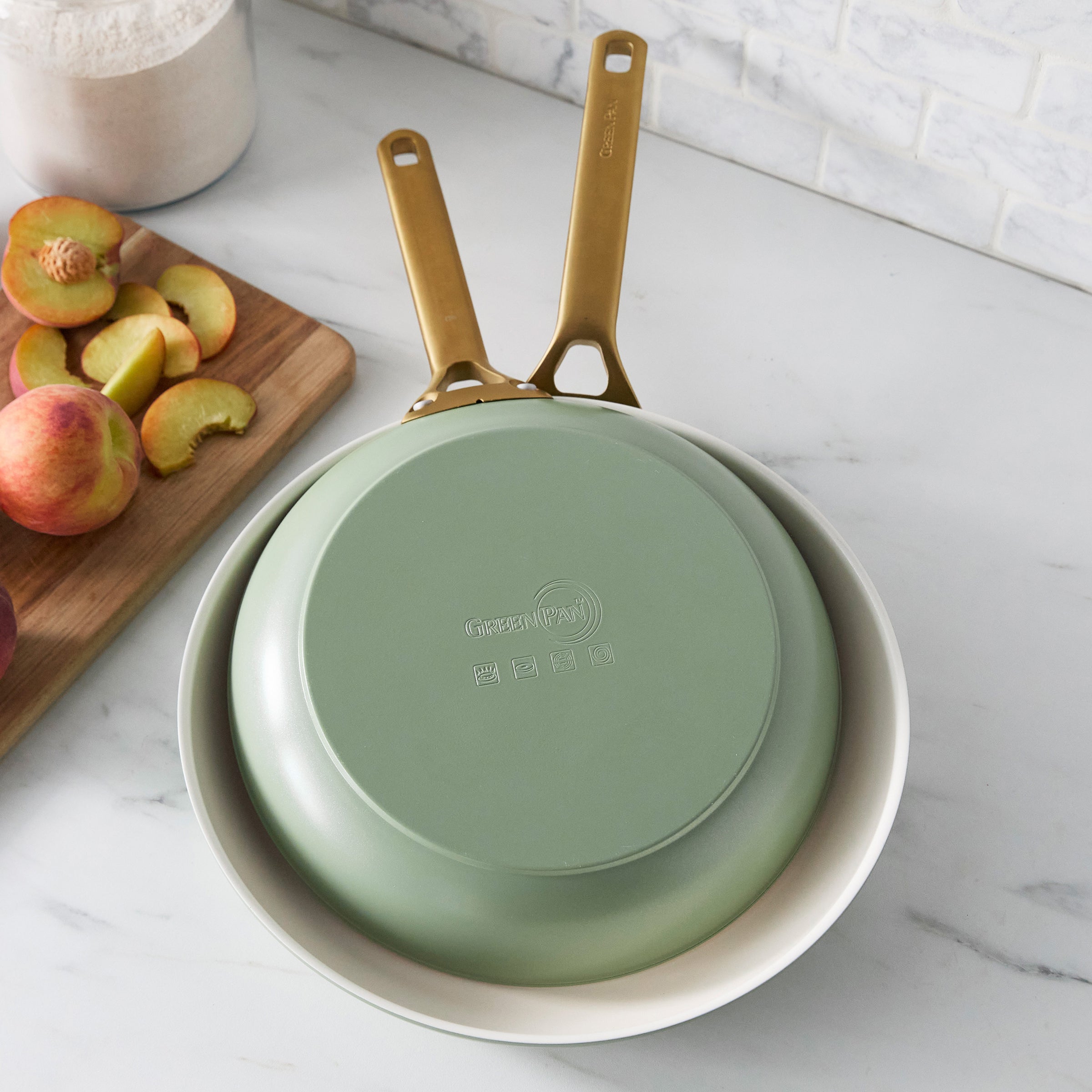 Reserve Pro Ceramic Nonstick 10-Piece Cookware Set | Sage