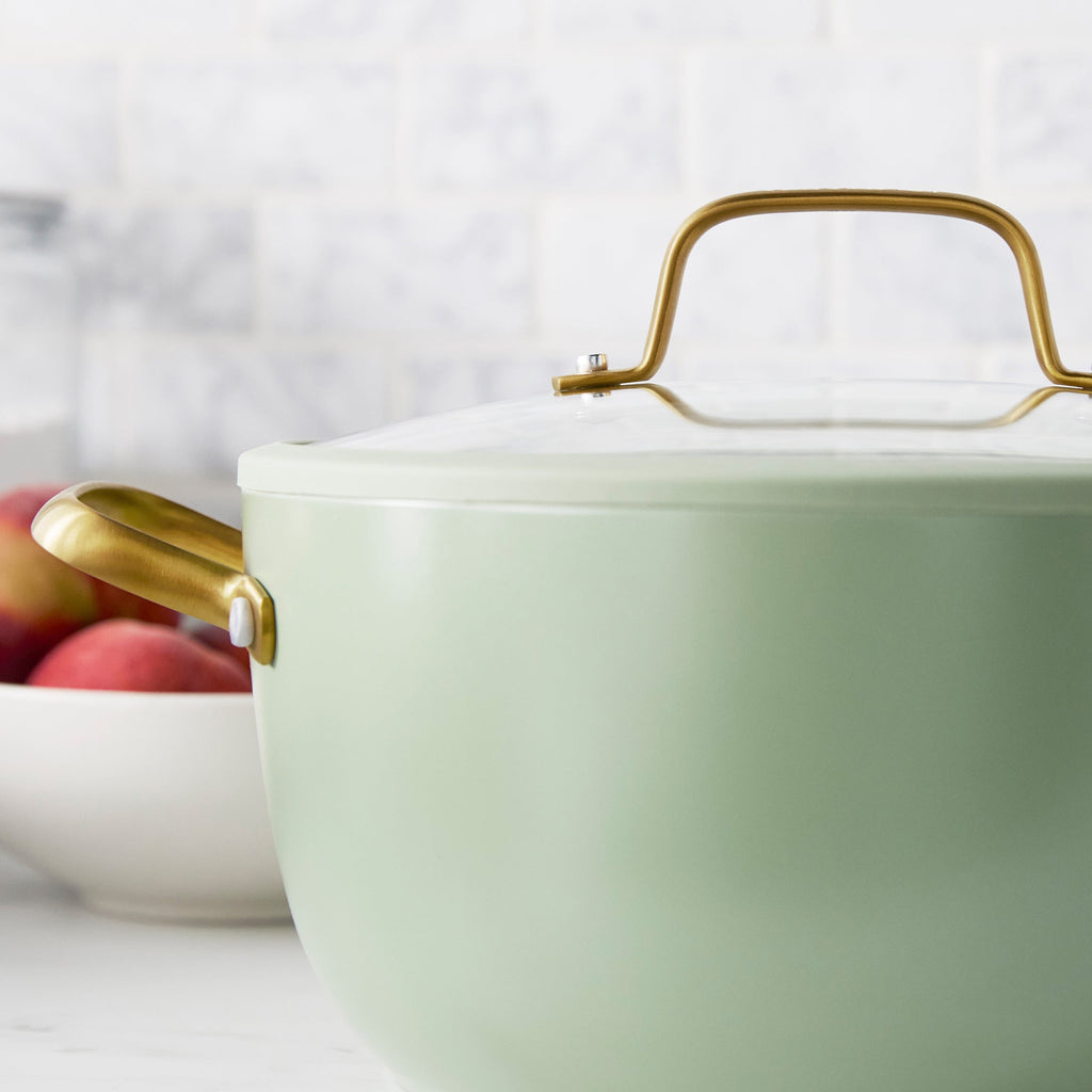 Reserve Pro Ceramic Nonstick 10-Piece Cookware Set | Sage