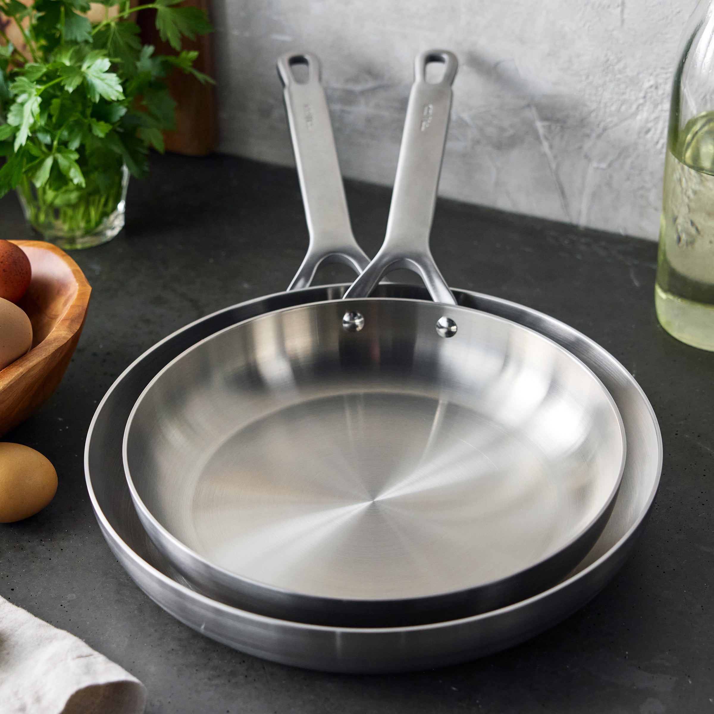 Bobby Flay by GreenPan Chef Series Uncoated Stainless Steel 10-Piece Cookware Set