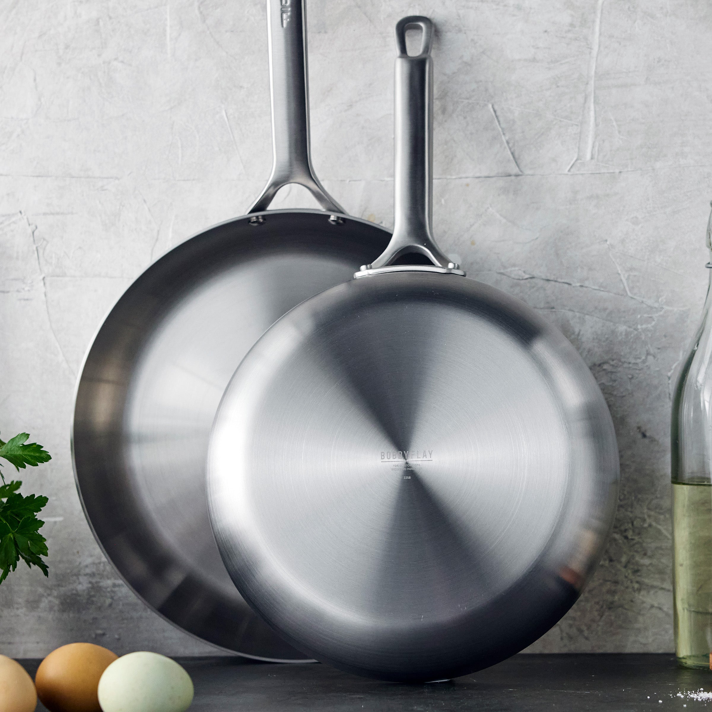 Bobby Flay by GreenPan Chef Series Uncoated Stainless Steel 10-Piece Cookware Set