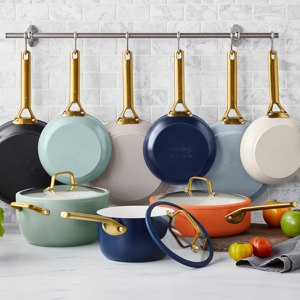 Reserve Pro Ceramic Nonstick 10-Piece Cookware Set | Moss