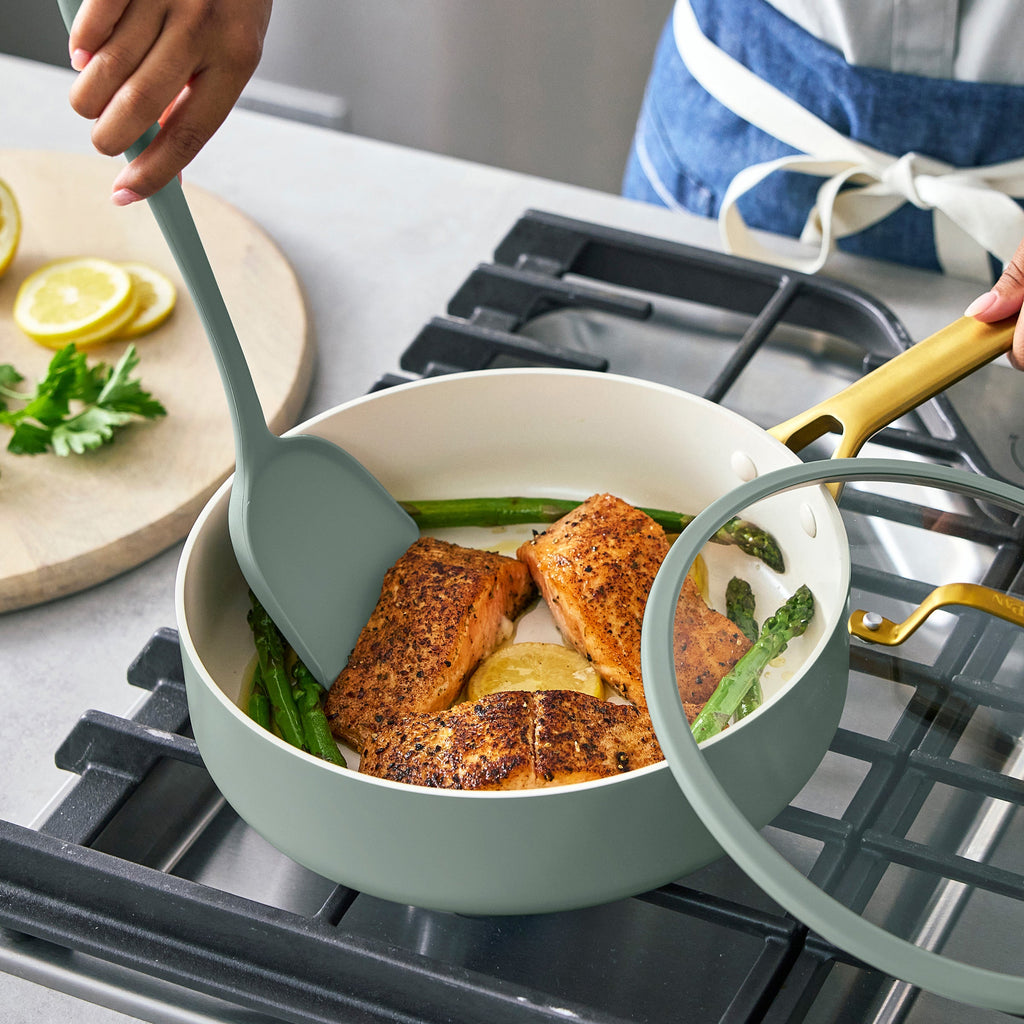 Reserve Pro Ceramic Nonstick 10-Piece Cookware Set | Moss