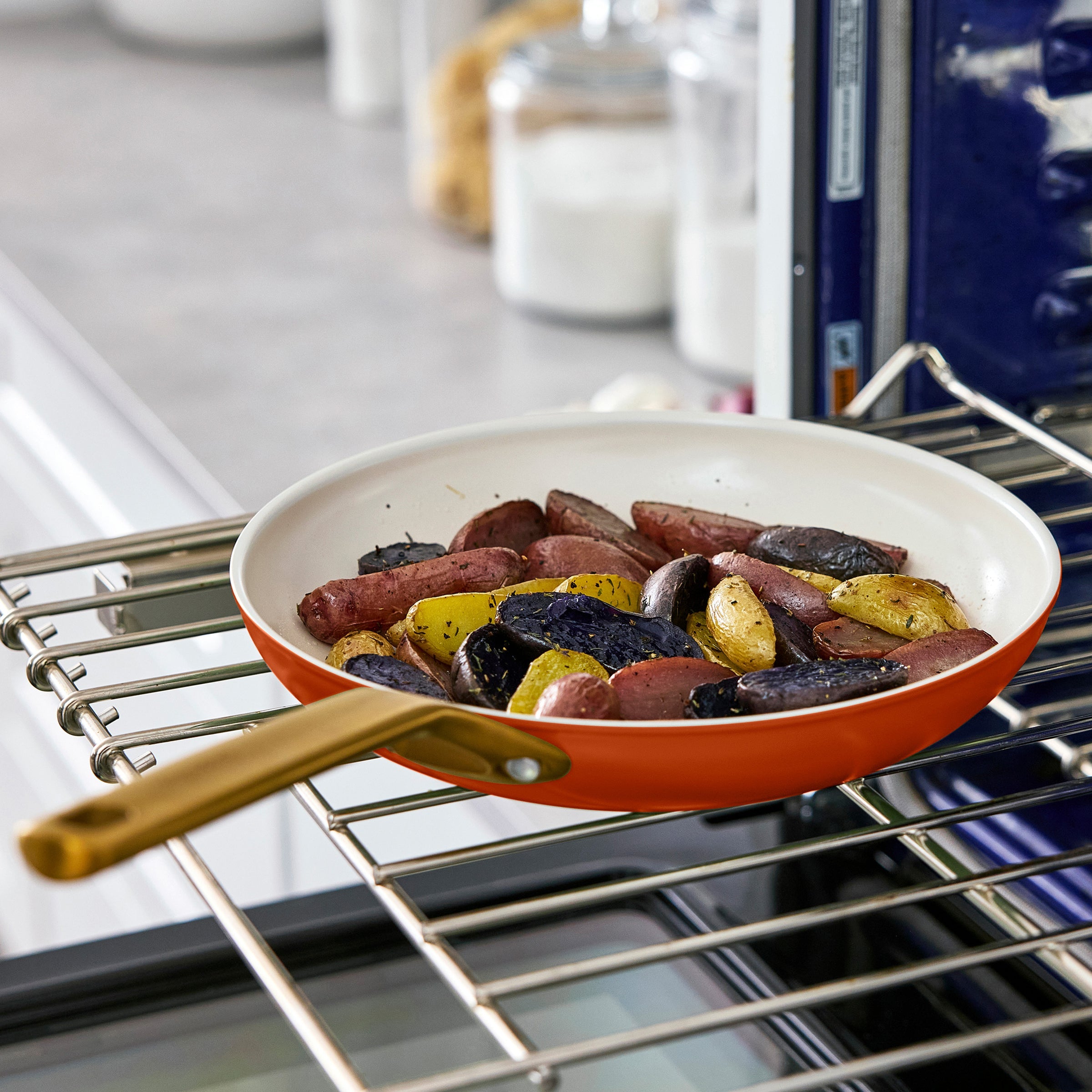 Reserve Pro Ceramic Nonstick 10-Piece Cookware Set | Harvest