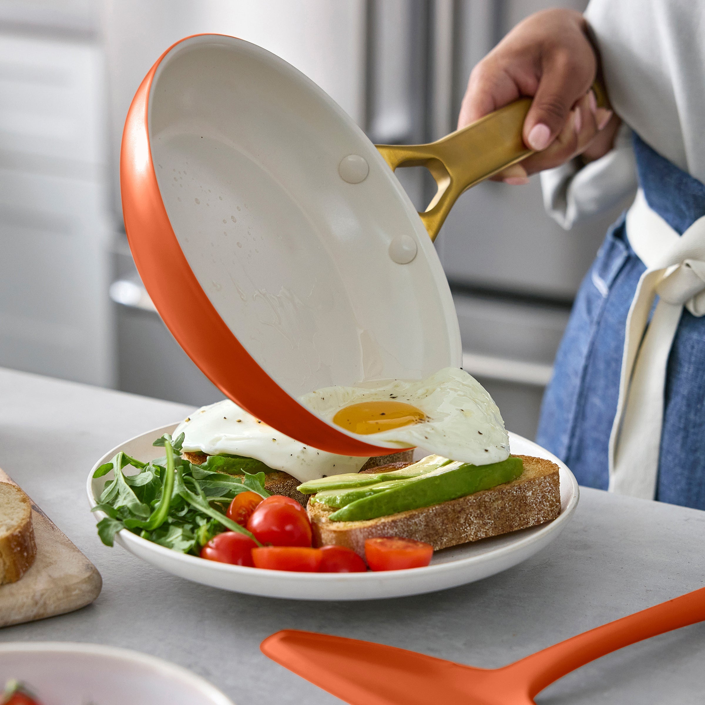 Reserve Pro Ceramic Nonstick 10-Piece Cookware Set | Harvest