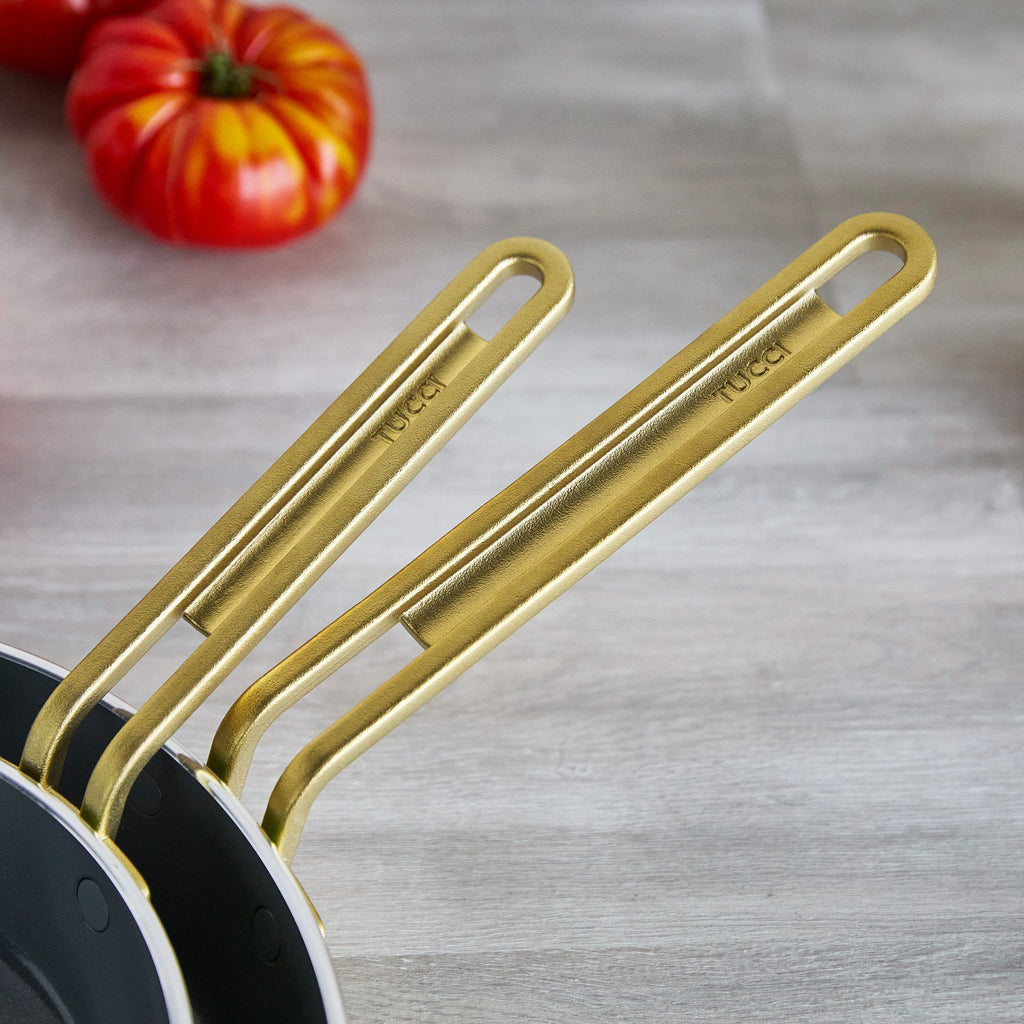 Stanley Tucci™ Ceramic Nonstick 11-Piece Cookware Set with the Tucci Cookbook | Tuscan Olive