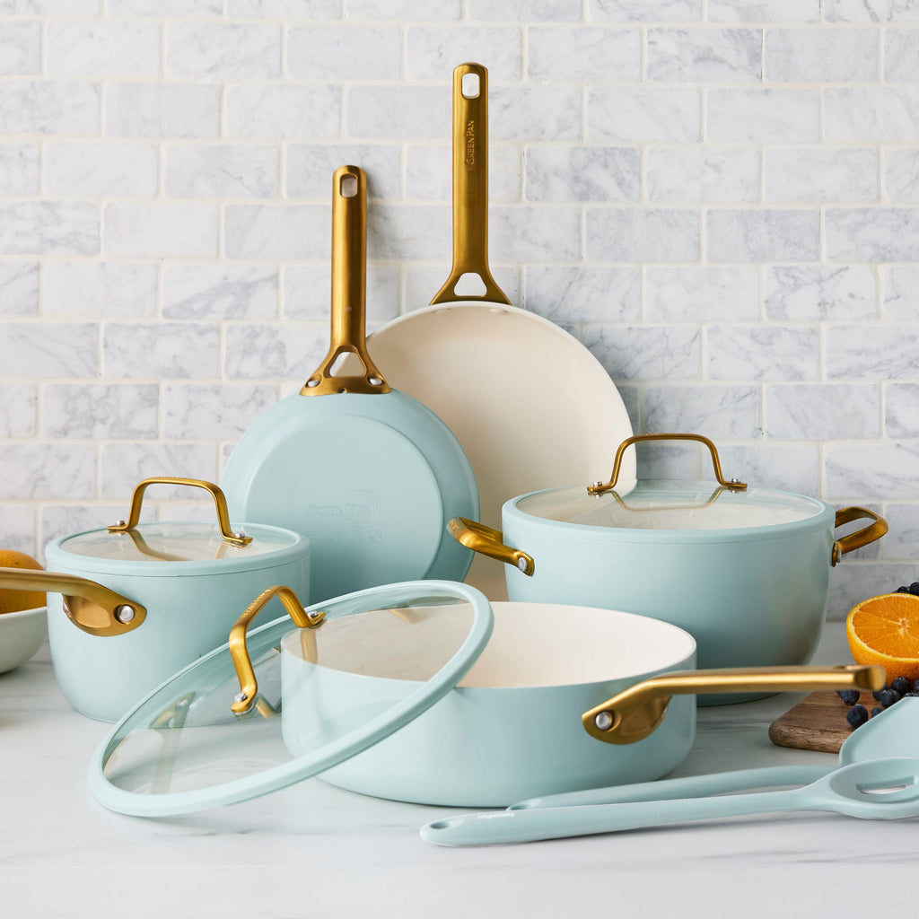 Reserve Pro Ceramic Nonstick 10-Piece Cookware Set | Seaside