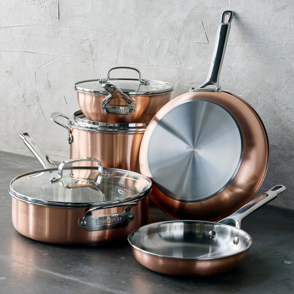 Bobby Flay by GreenPan Copper Clad 8-Piece Cookware Set
