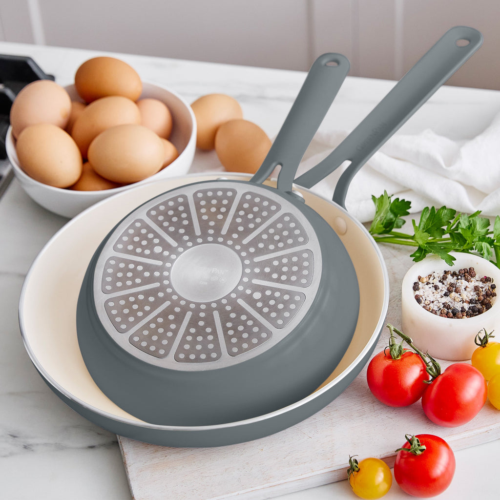 Nova Gallery Ceramic Nonstick 10-Piece Cookware Set | Gray