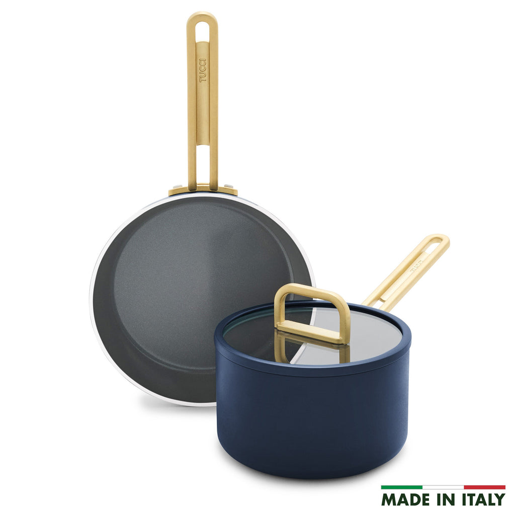 Stanley Tucci™ Ceramic Nonstick 3-Piece Mini Set | Marino Blue