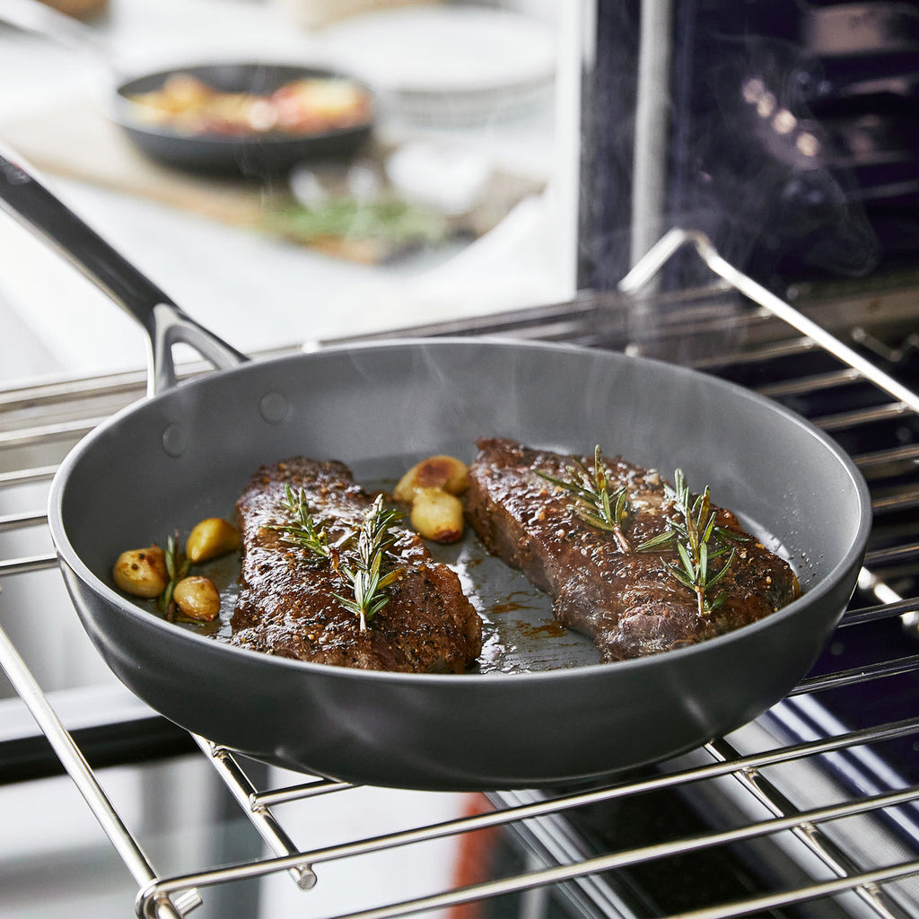 GP5 Colors Ceramic Nonstick 11-Piece Cookware Set with Mirror Handles | Cocoa