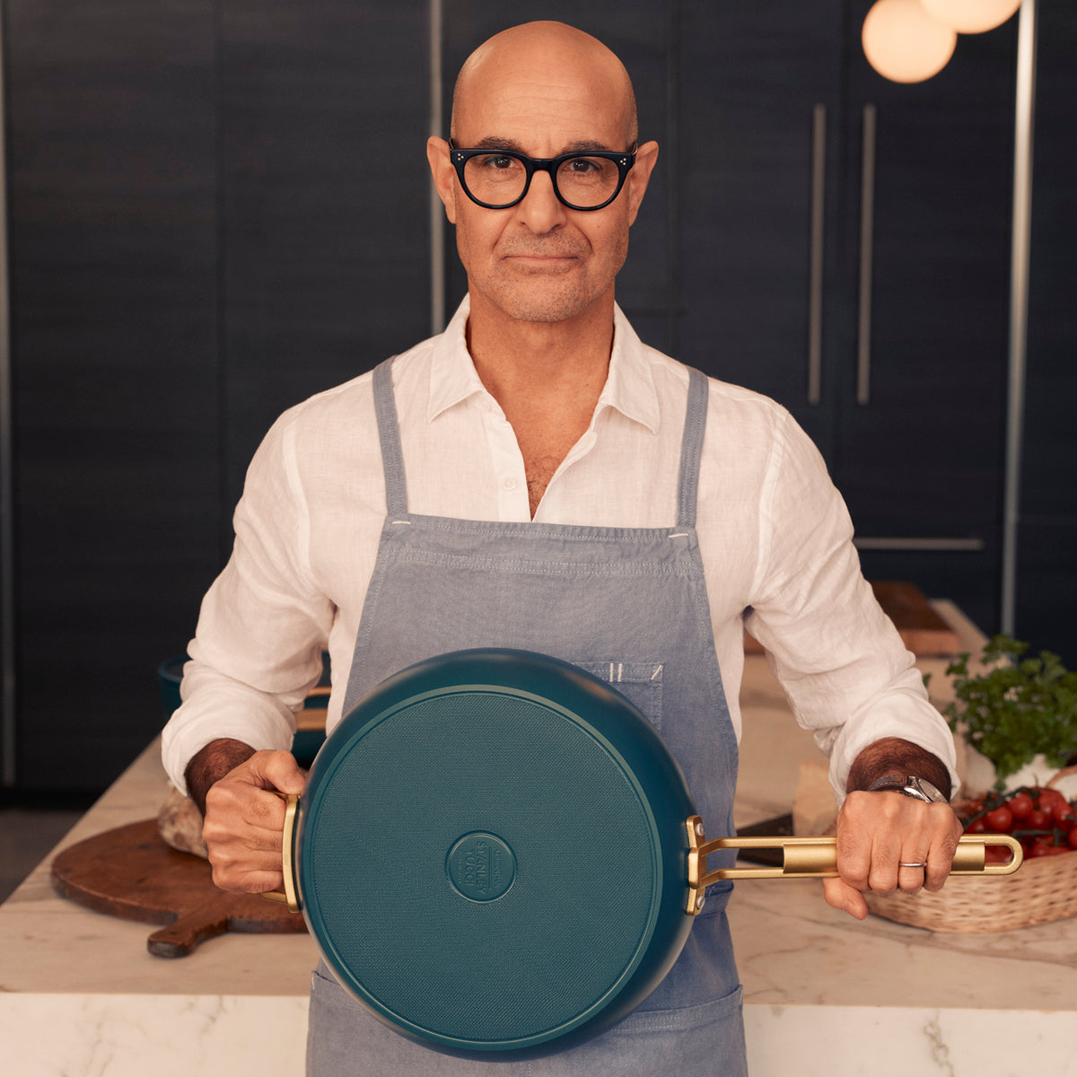 Stanley Tucci™ Ceramic Nonstick 11-Piece Cookware Set with the Tucci Cookbook | Venetian Teal